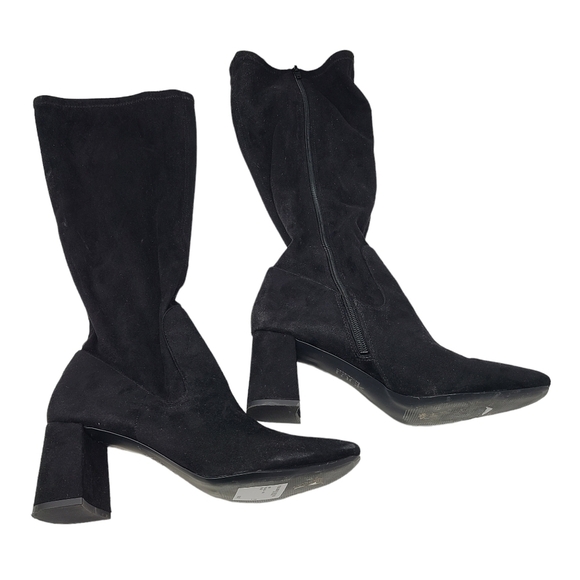 Nordstrom Shoes - Nordstrom Rack Women's Black tall Fabric "Nalla" boots sz‎ 8.5 SQUARE TOE